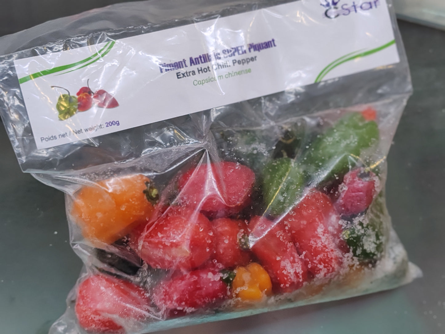 Piment antillais surgelés 200g