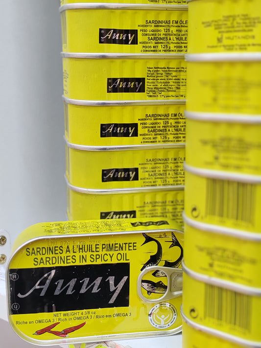 Sardines à l'huile pimentée-ANNY 125g