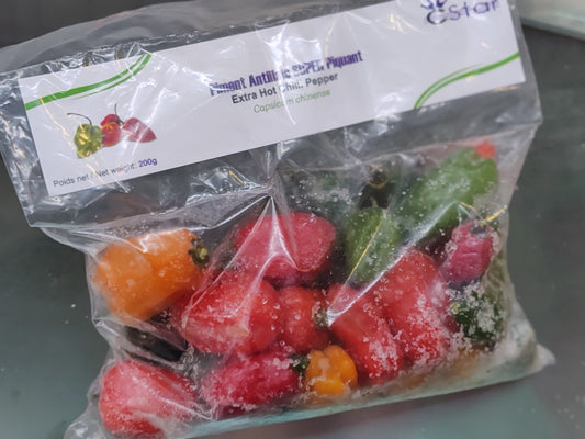 Piment antillais surgelés 200g